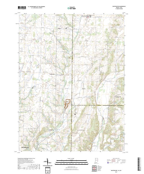 Whitewater, IN-OH — USGS 7.5-minute topo (2022)