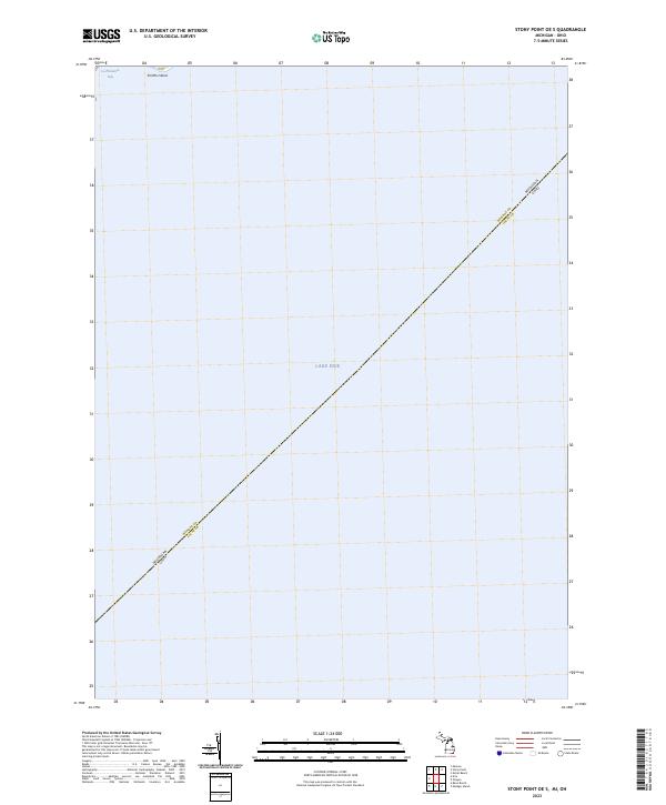 Stony Point OE S, MI-OH — USGS 7.5-minute topo (2023)