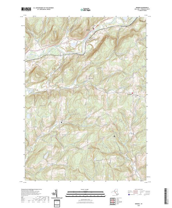 Brisben, NY — USGS 7.5-minute topo (2023)
