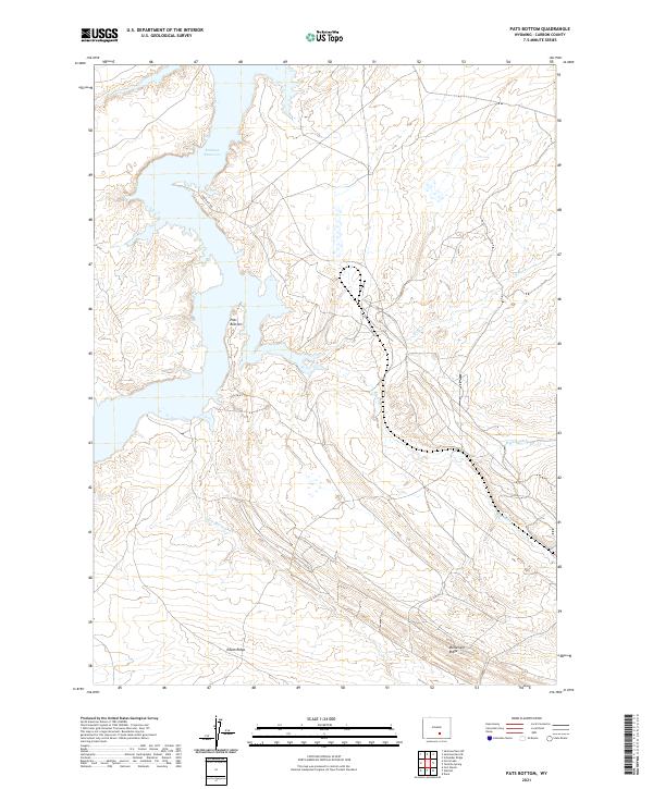 Pats Bottom, WY — USGS 7.5-minute topo (2021)