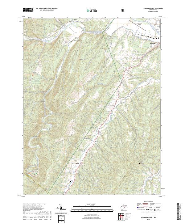 Petersburg West, WV — USGS 7.5-minute topo (2023)