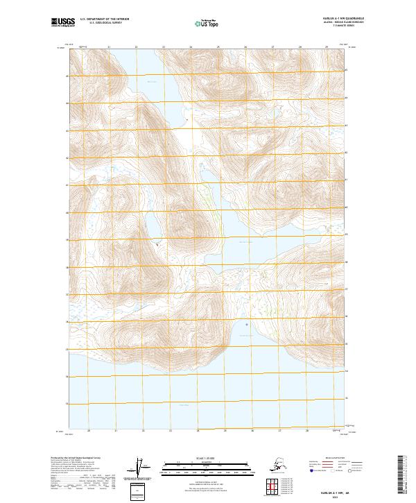 Karluk A-1 NW, AK — USGS 7.5-minute topo (2021)