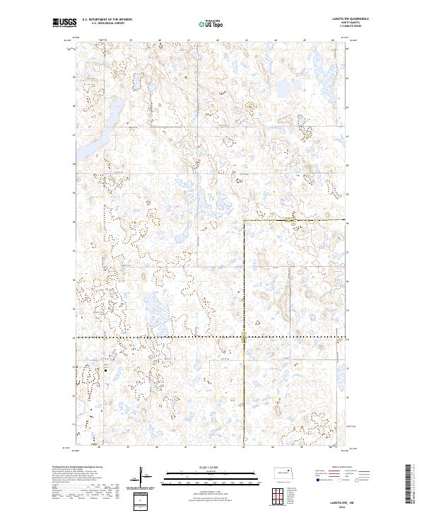 Lakota NW, ND — USGS 7.5-minute topo (2024)
