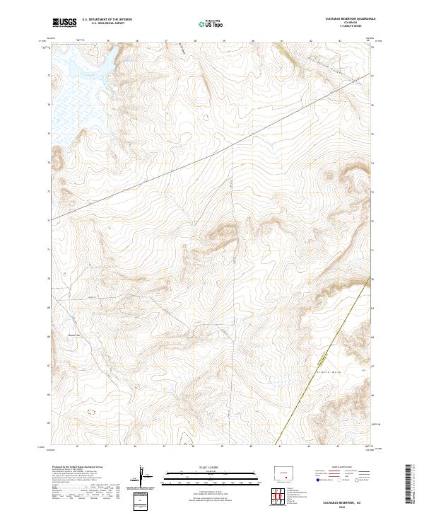 Cucharas Reservoir, CO — USGS 7.5-minute topo (2022)
