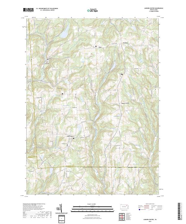 Auburn Center, PA — USGS 7.5-minute topo (2023)