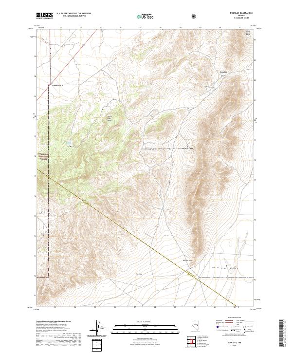 Douglas, NV — USGS 7.5-minute topo (2021)