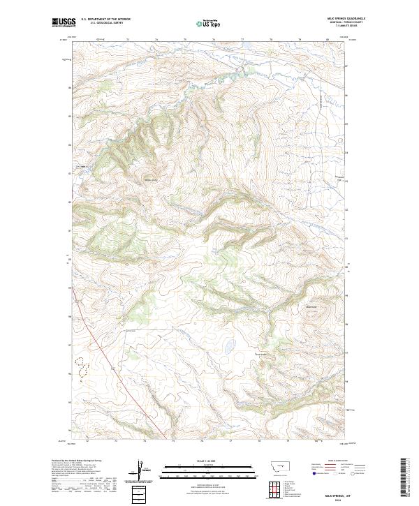 Milk Springs, MT — USGS 7.5-minute topo (2024)