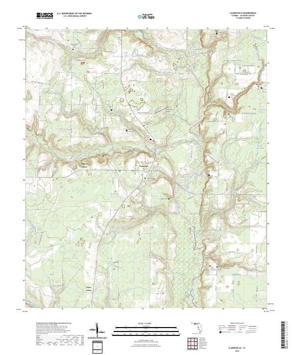 Clarksville, FL — USGS 7.5-minute topo (2024)
