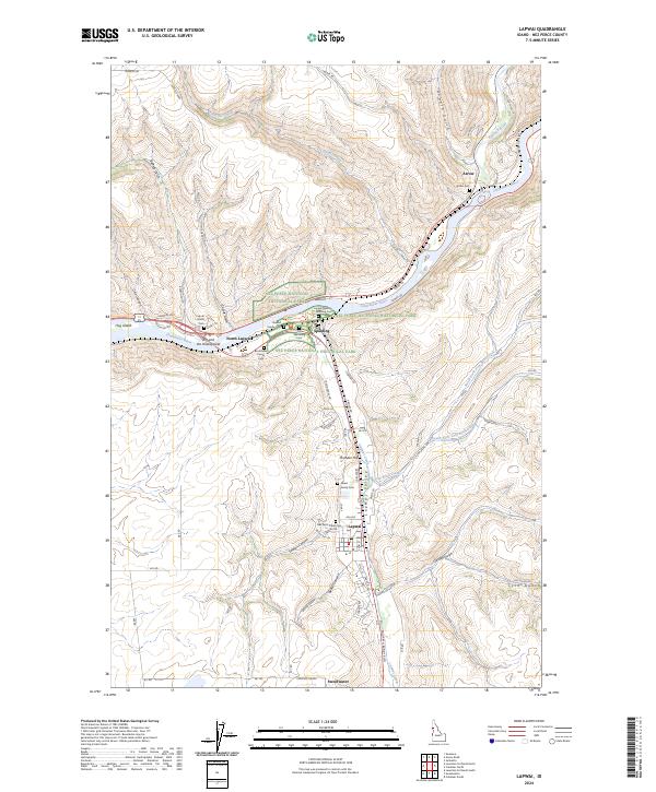 Lapwai, ID — USGS 7.5-minute topo (2024)