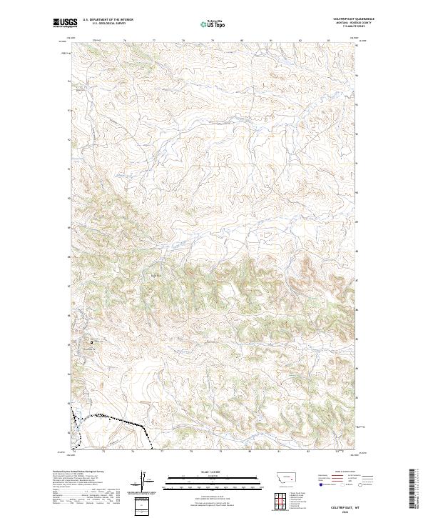 Colstrip East, MT — USGS 7.5-minute topo (2024)
