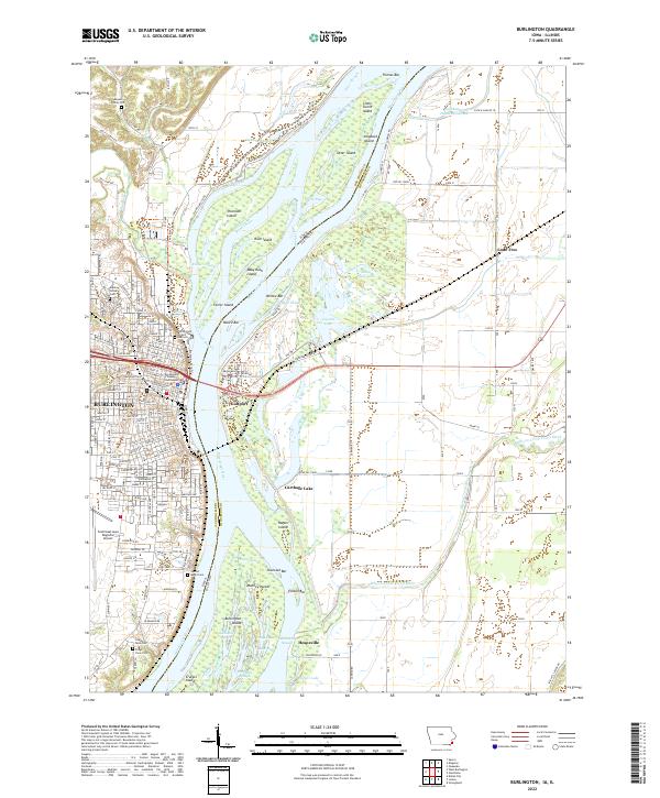 Burlington, IA-IL — USGS 7.5-minute topo (2022)