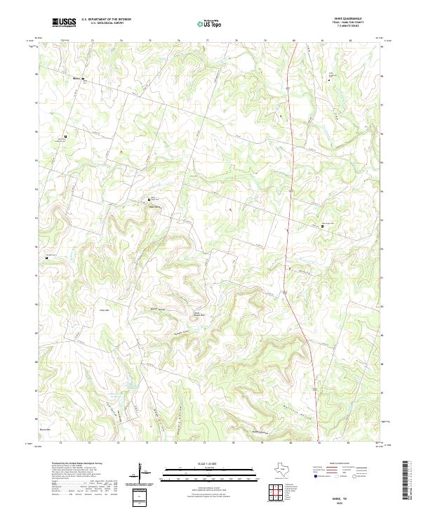 Shive, TX — USGS 7.5-minute topo (2022)