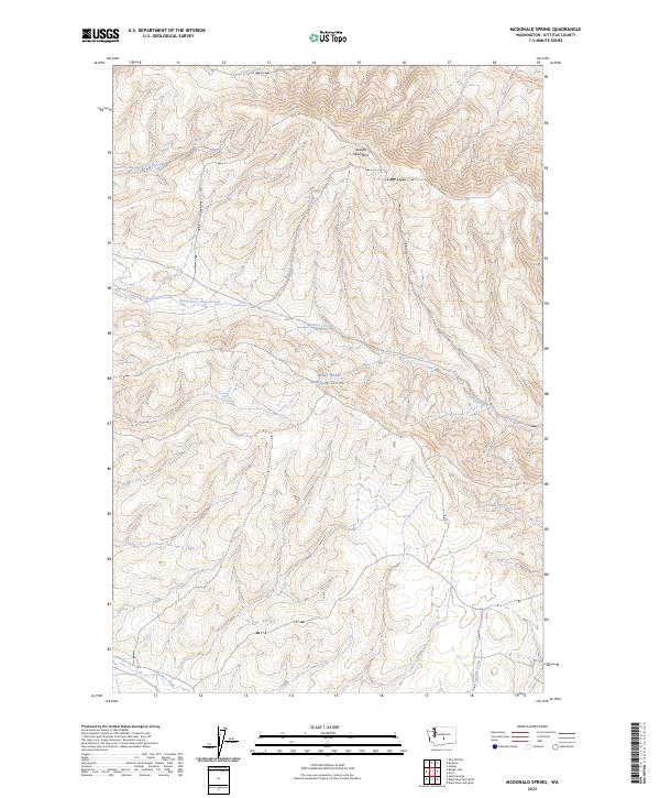 McDonald Spring, WA — USGS 7.5-minute topo (2023)