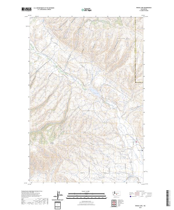 Wenas Lake, WA — USGS 7.5-minute topo (2023)