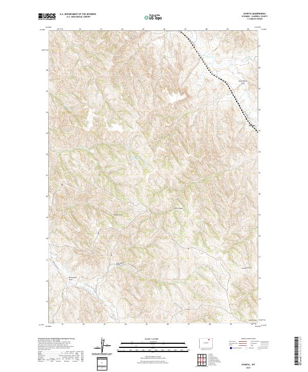 Echeta, WY — USGS 7.5-minute topo (2021)
