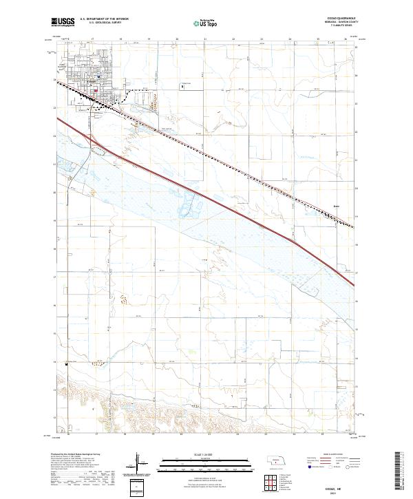 Cozad, NE — USGS 7.5-minute topo (2021)