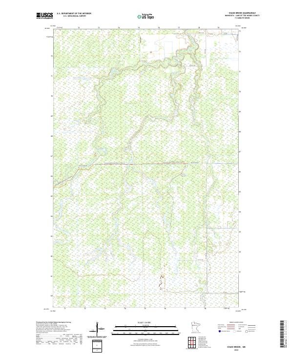 Chase Brook, MN — USGS 7.5-minute topo (2022)