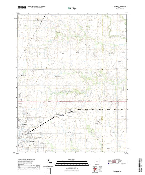 Greenwich, KS — USGS 7.5-minute topo (2022)