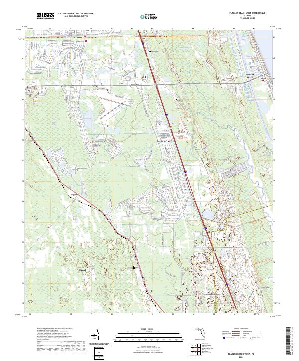 Flagler Beach West, FL — USGS 7.5-minute topo (2024)