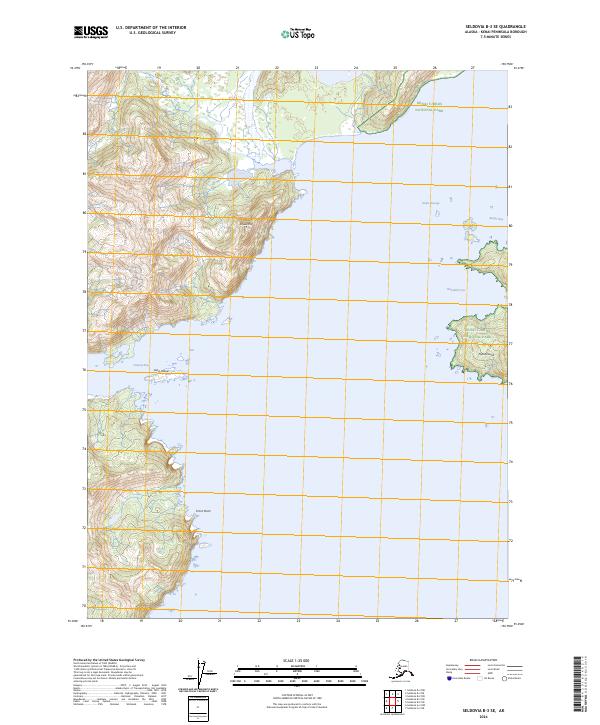 Seldovia B-3 SE, AK — USGS 7.5-minute topo (2024)