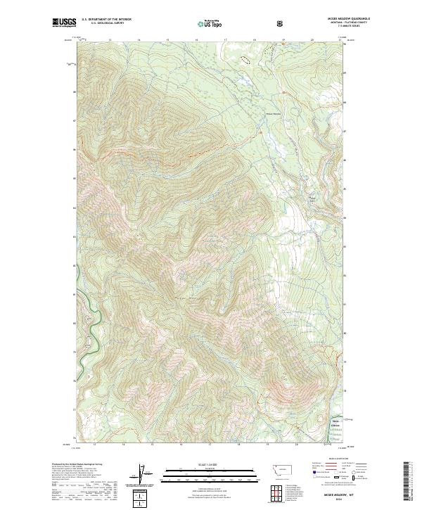 McGee Meadow, MT — USGS 7.5-minute topo (2024)