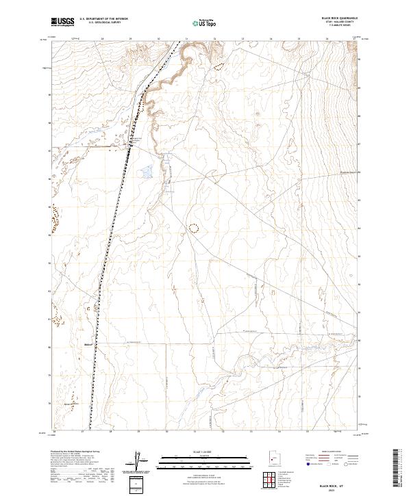 Black Rock, UT — USGS 7.5-minute topo (2023)