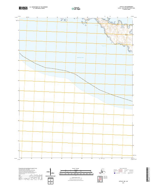 Attu B-1 NE, AK — USGS 7.5-minute topo (2021)