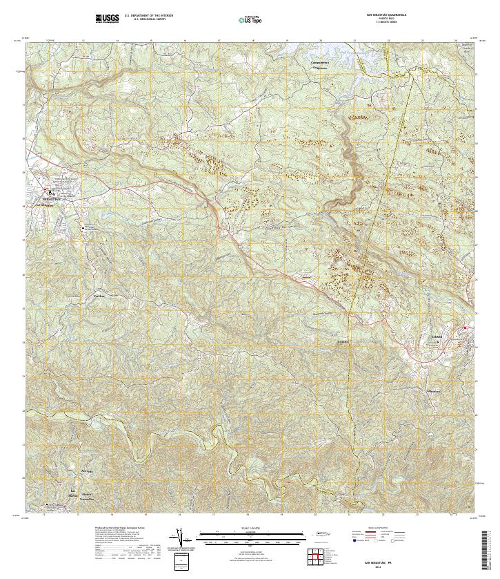 San Sebastian, PR — USGS 7.5-minute topo (2024)