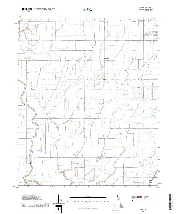 Skene, MS — USGS 7.5-minute topo (2024)