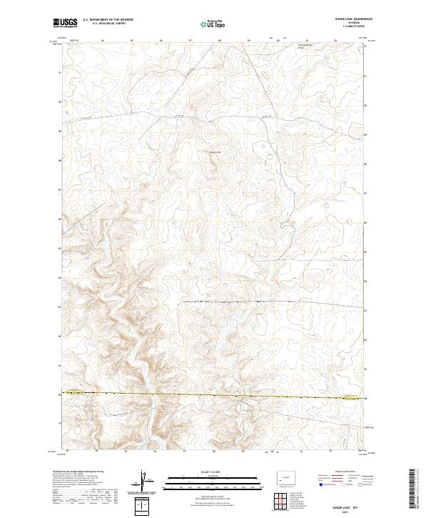 Sugar Loaf, WY — USGS 7.5-minute topo (2021)