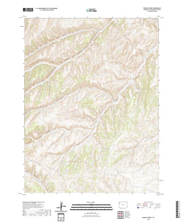 Barcus Creek, CO — USGS 7.5-minute topo (2022)