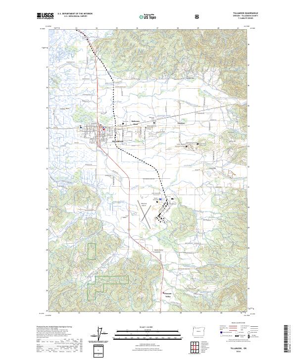 Tillamook, OR — USGS 7.5-minute topo (2024)