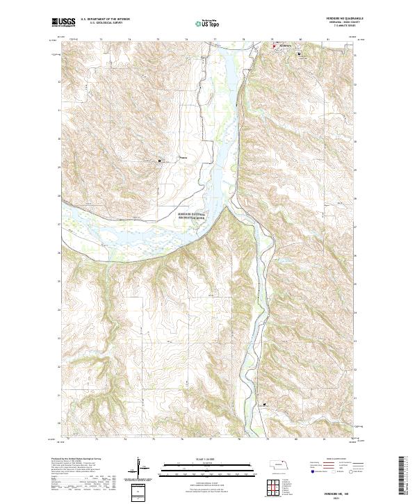 Verdigre NE, NE — USGS 7.5-minute topo (2021)