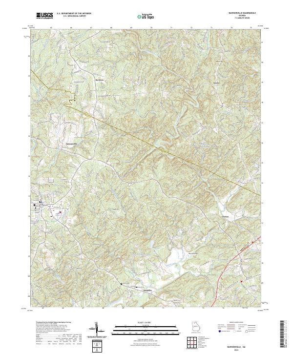 Dawsonville, GA — USGS 7.5-minute topo (2024)