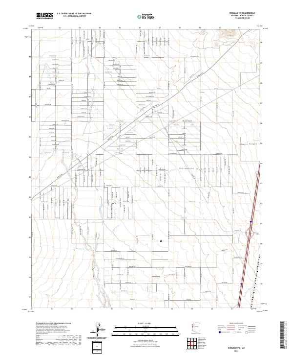 Kingman SW, AZ — USGS 7.5-minute topo (2021)