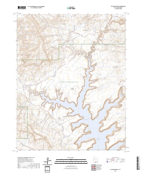 Sit Down Bench, UT — USGS 7.5-minute topo (2023)