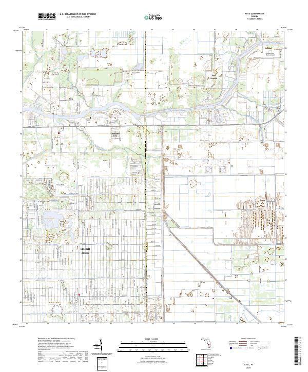 Alva, FL — USGS 7.5-minute topo (2024)