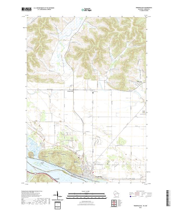 Trempealeau, WI-MN — USGS 7.5-minute topo (2022)
