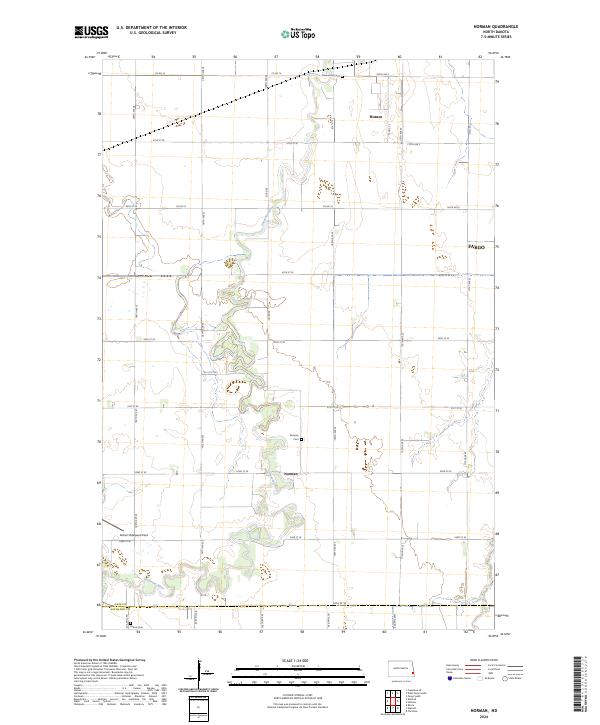 Norman, ND — USGS 7.5-minute topo (2024)