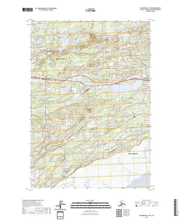 Anchorage C-7 SW, AK — USGS 7.5-minute topo (2023)