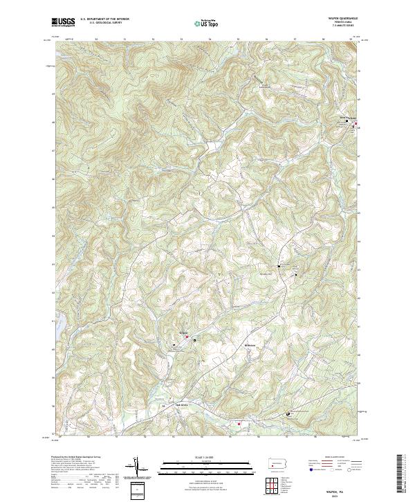 Wilpen, PA — USGS 7.5-minute topo (2023)
