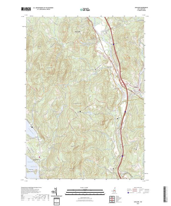 Ashland, NH — USGS 7.5-minute topo (2024)