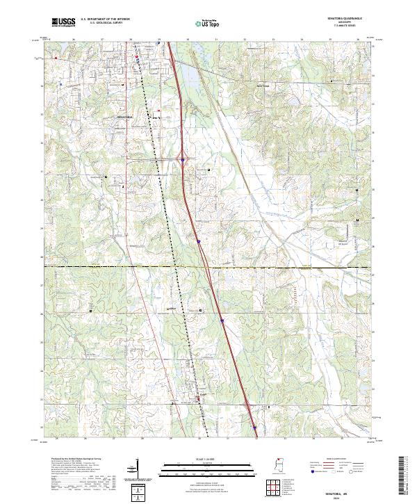 Senatobia, MS — USGS 7.5-minute topo (2024)