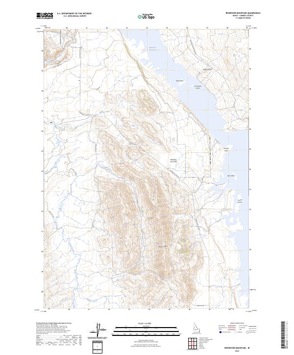 Reservoir Mountain, ID — USGS 7.5-minute topo (2024)