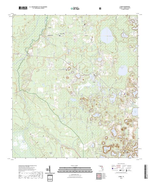 Lynne, FL — USGS 7.5-minute topo (2024)