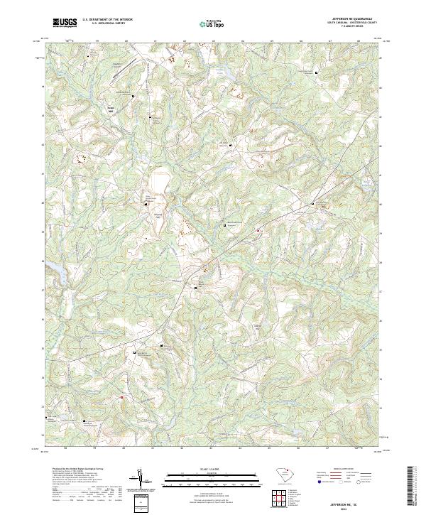 Jefferson NE, SC — USGS 7.5-minute topo (2024)