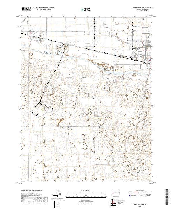 Garden City West, KS — USGS 7.5-minute topo (2022)