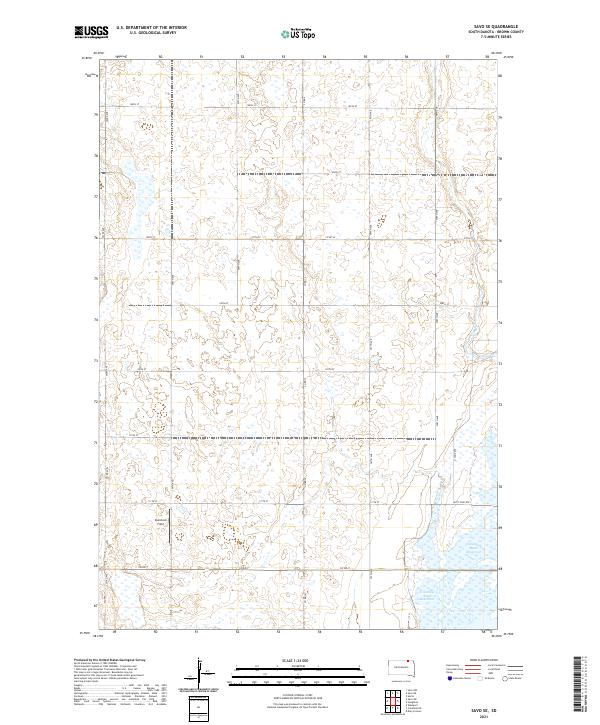 Savo SE, SD — USGS 7.5-minute topo (2021)