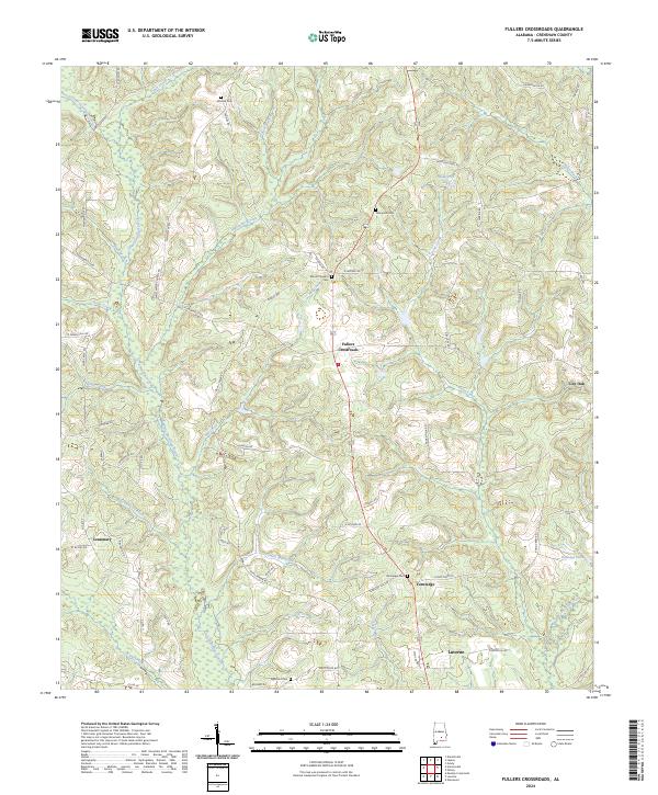 Fullers Crossroads, AL — USGS 7.5-minute topo (2024)