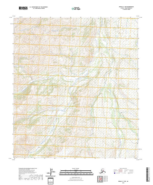 Denali C-1 NW, AK — USGS 7.5-minute topo (2023)